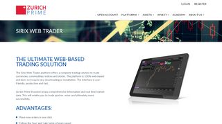 
                            5. Zurichprime.com | Sirix Web Trader| 100% Web-Based