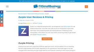 
                            9. Zurple User Reviews & Pricing - Fit Small Business