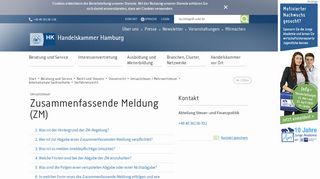 
                            7. Zusammenfassende Meldung (ZM) - Handelskammer Hamburg