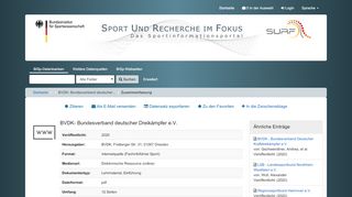 
                            13. Zusammenfassung: BVDK- Bundesverband deutscher Dreikämpfer e.V.