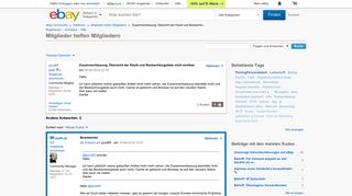 
                            5. Zusammenfassung, Übersicht der Käufe und Beobachtu... - eBay Community