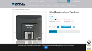 
                            10. Zusatzempfänger Viper Canon - DINKEL Webshop