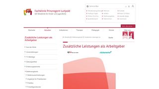 
                            8. Zusätzliche Leistungen als Arbeitgeber - Klinik Prinzregent Luitpold