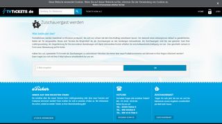 
                            4. Zuschauergast - TVTiCKETS.de