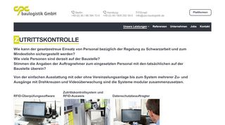 
                            7. Zutrittskontrolle - cpc baulogistik GmbH