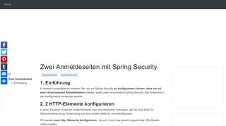 
                            2. Zwei Anmeldeseiten mit Spring Security - CodeFlow