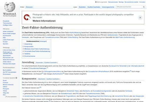 
                            1. Zwei-Faktor-Authentisierung – Wikipedia