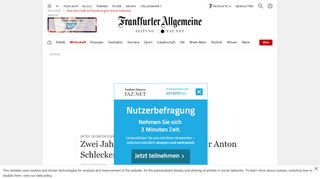 
                            8. Zwei Jahre Haft auf Bewährung für Anton Schlecker - FAZ