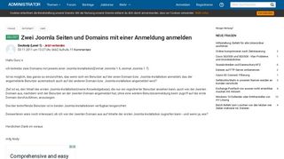 
                            12. Zwei Joomla Seiten und Domains mit einer Anmeldung anmelden ...