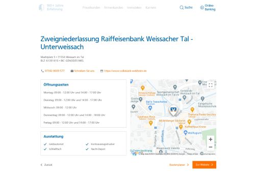 
                            4. Zweigniederlassung Raiffeisenbank Weissacher Tal - Unterweissach ...