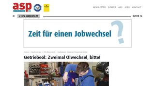 
                            8. Zweimal Ölwechsel, bitte! - Auto Service Praxis