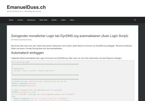 
                            11. Zwingender monatlicher Login bei DynDNS.org automatisieren (Auto ...