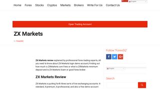 
                            9. ZX Markets Review - ZX Markets Login - Is ZXMarkets.com Scam Broker