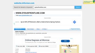 
                            7. zydusfrontline.com at WI. Zydus Frontline - Website Informer
