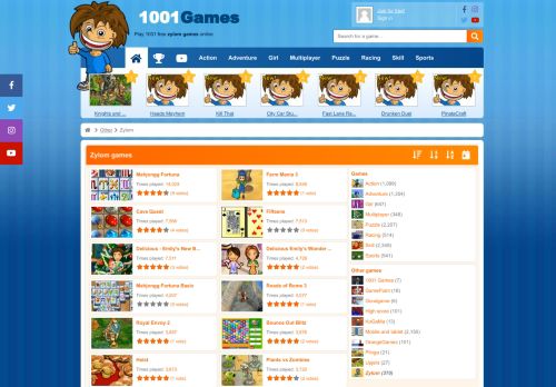 
                            8. Zylom games - 1001 Games