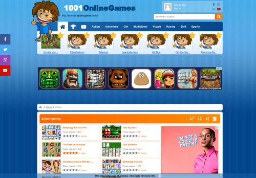 
                            7. Zylom games - 1001 Online Games