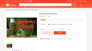 
                            8. Zynergia Super Natural Drops | Shopee Philippines