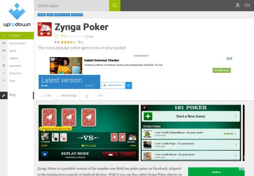 
                            13. Zynga Poker 21.64 for Android - Download