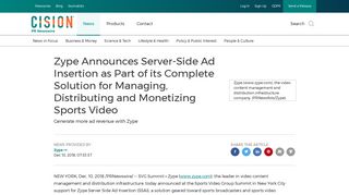 
                            12. Zype Announces Server-Side Ad Insertion as Part of its Complete ...