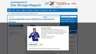 
                            12. Zyxel bringt NAS-Server NSA325 in verbesserter Version ...