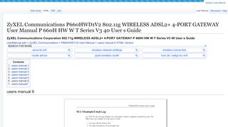 
                            4. ZyXEL Communications P660HWD1V2 802.11g WIRELESS ...