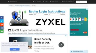 
                            2. ZyXEL Login: How to Access the Router Settings | RouterReset