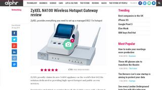 
                            13. ZyXEL N4100 Wireless Hotspot Gateway review | Alphr
