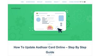 How To Update Aadhaar Card Online - Step By Step Guide - Blog ...