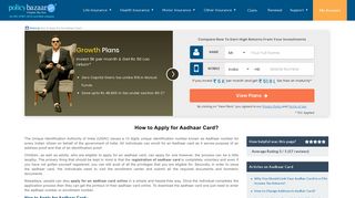 Aadhar Card Apply Online: How to do Registration for Aadhaar Card ...