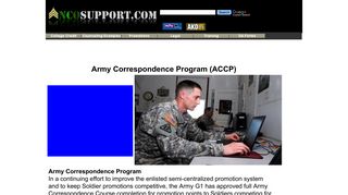 List of Army Correspondence Courses Worth Promotion Points