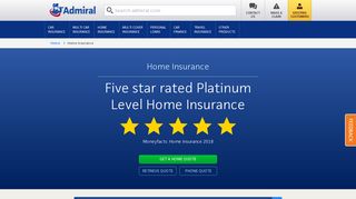 Home insurance quotes from £89 - Admiral.com