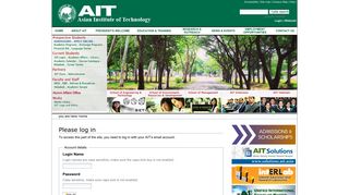 Login - AIT index - Asian Institute of Technology