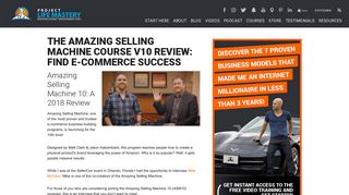 The Amazing Selling Machine Course v10 Review: E-Commerce ...