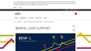 BENPAL Support | User Login and Support Information | JLT