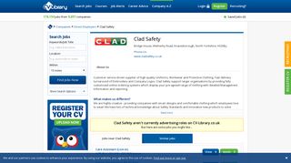 Latest Clad Safety jobs - UK's leading independent job site - CV ...