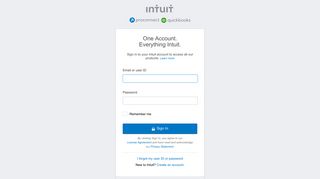 Intuit Accounts - Sign In - Accountants