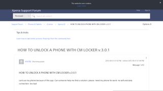 HOW TO UNLOCK A PHONE WITH CM LOCKER v.3.0.1 - Support forum ...