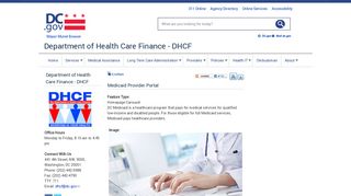 Medicaid Provider Portal - dhcf - DC.gov