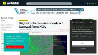 DigitalGlobe Receives Contract Renewal from NGA - Via Satellite -
