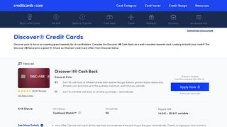 Discover® Credit Cards - CreditCards.com