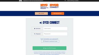 Login - DYCD Connect