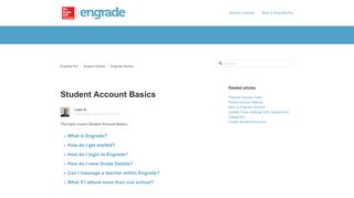 Student Account Basics – Engrade Pro