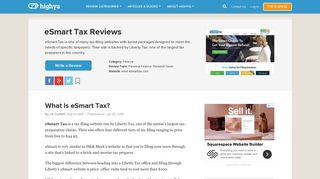 eSmart Tax Reviews - Good Way to File Taxes Online? - HighYa
