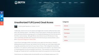 Unauthorized FLIR (Lorex) Cloud Access - Depth Security