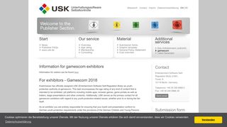USK: Information for gamescom exhibitors