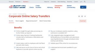 Corporate Online Salary Transfers | Transaction Banking ... - Gulf Bank