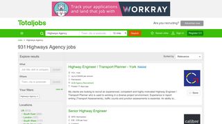 Highways Agency Jobs, Vacancies & Careers - totaljobs