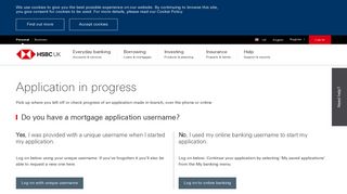 Application in progress | Mortgages - HSBC UK