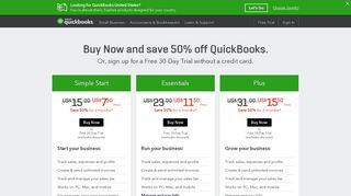 See Plans and Pricing - QuickBooks - Intuit