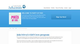 Join Ivivva's Girl Crew program - Michelle Schurman